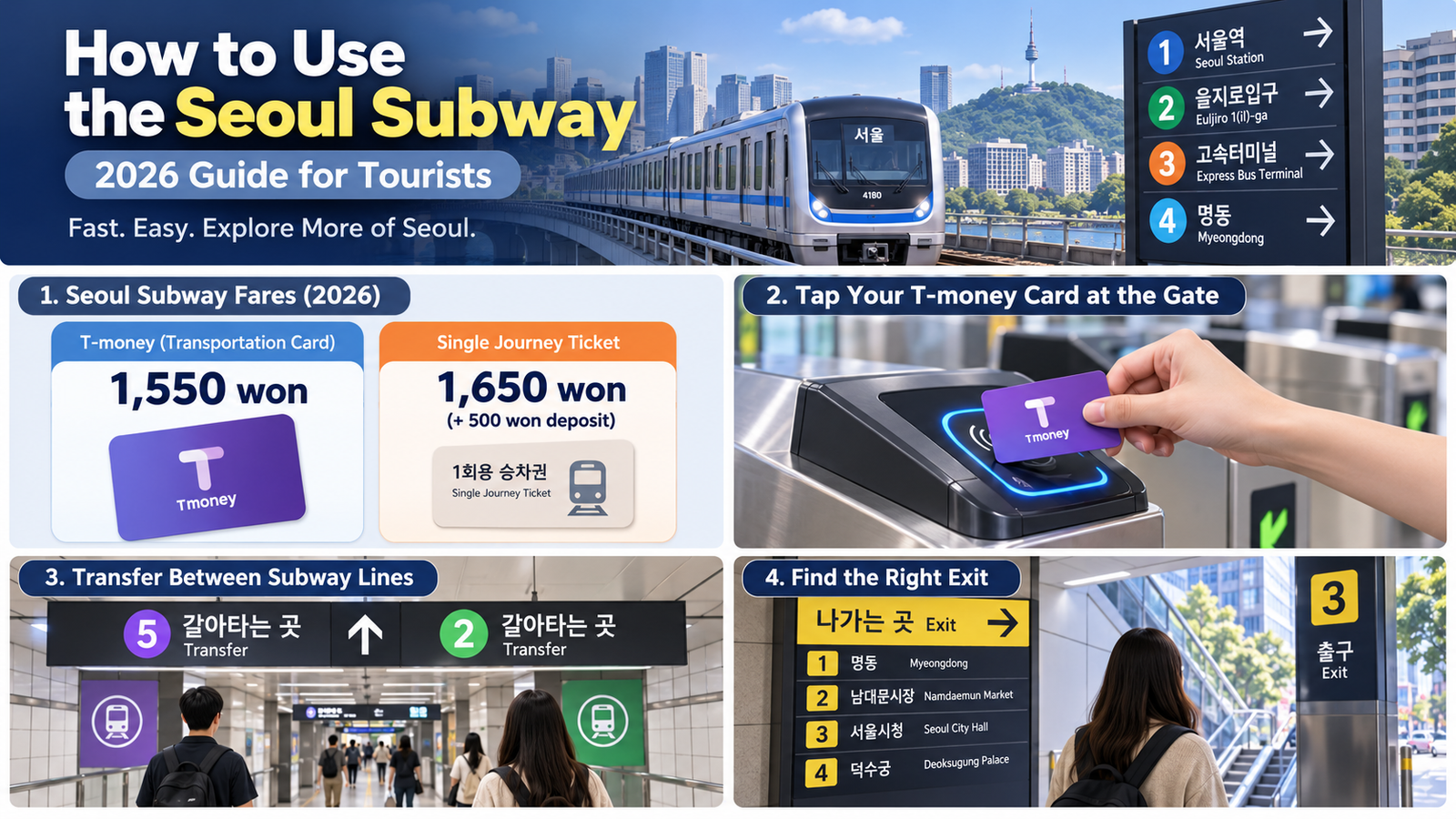 How to Use the Seoul Subway (2026 Guide for Tourists) How to Use the Seoul Subway (2026 Guide for Tourists)
