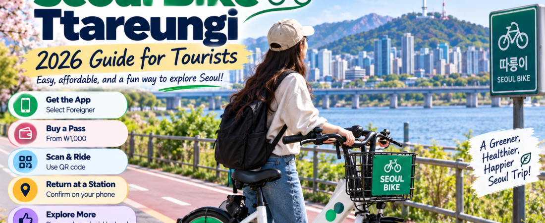 How to Use Seoul Bike Ttareungi (2026 Guide for Tourists) How to Use Seoul Bike Ttareungi (2026 Guide for Tourists)
