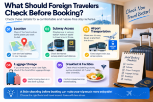 Hotel booking checklist for foreign travelers visiting Korea