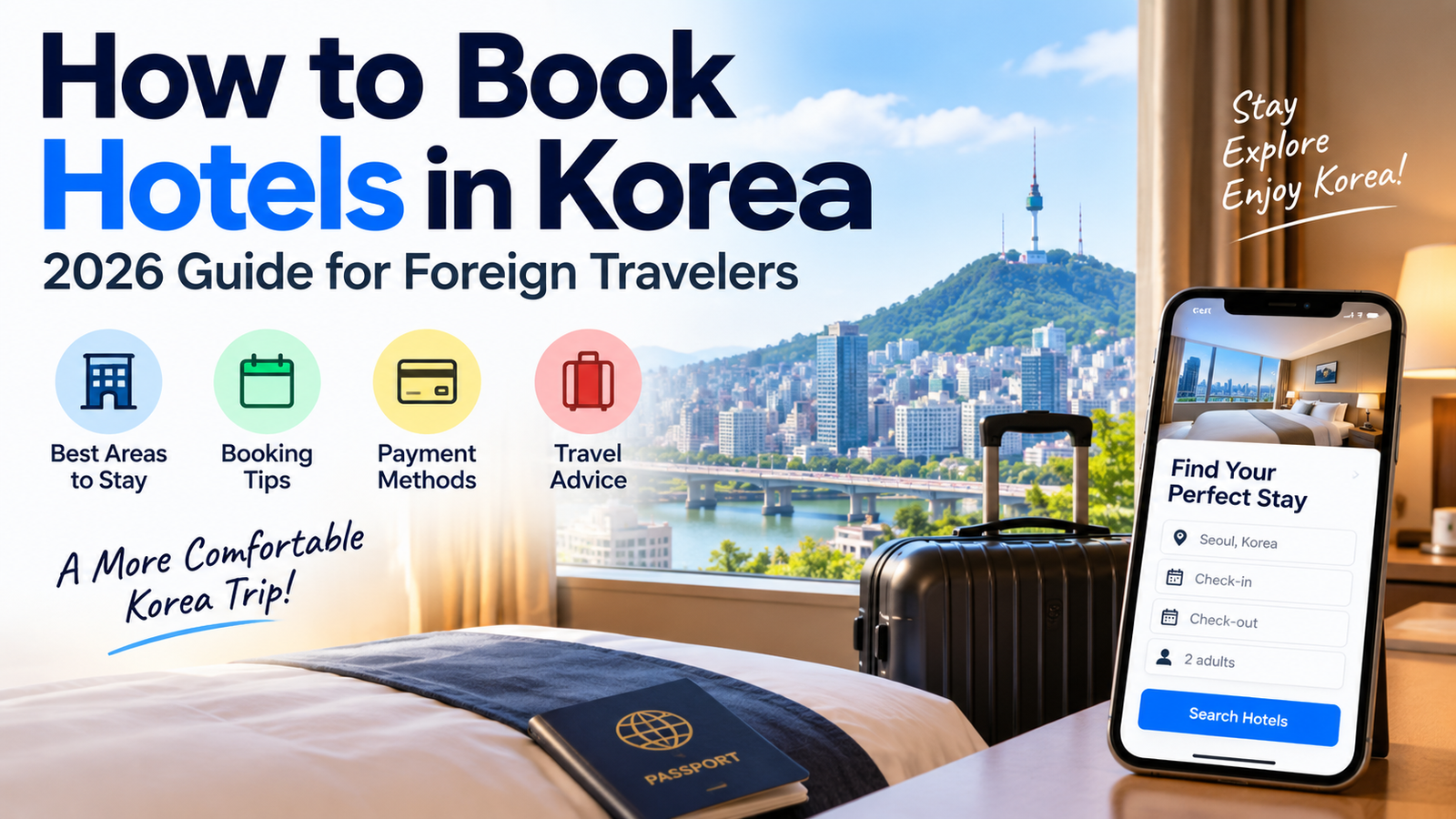 How to Book Hotels in Korea (2026 Guide for Travelers)