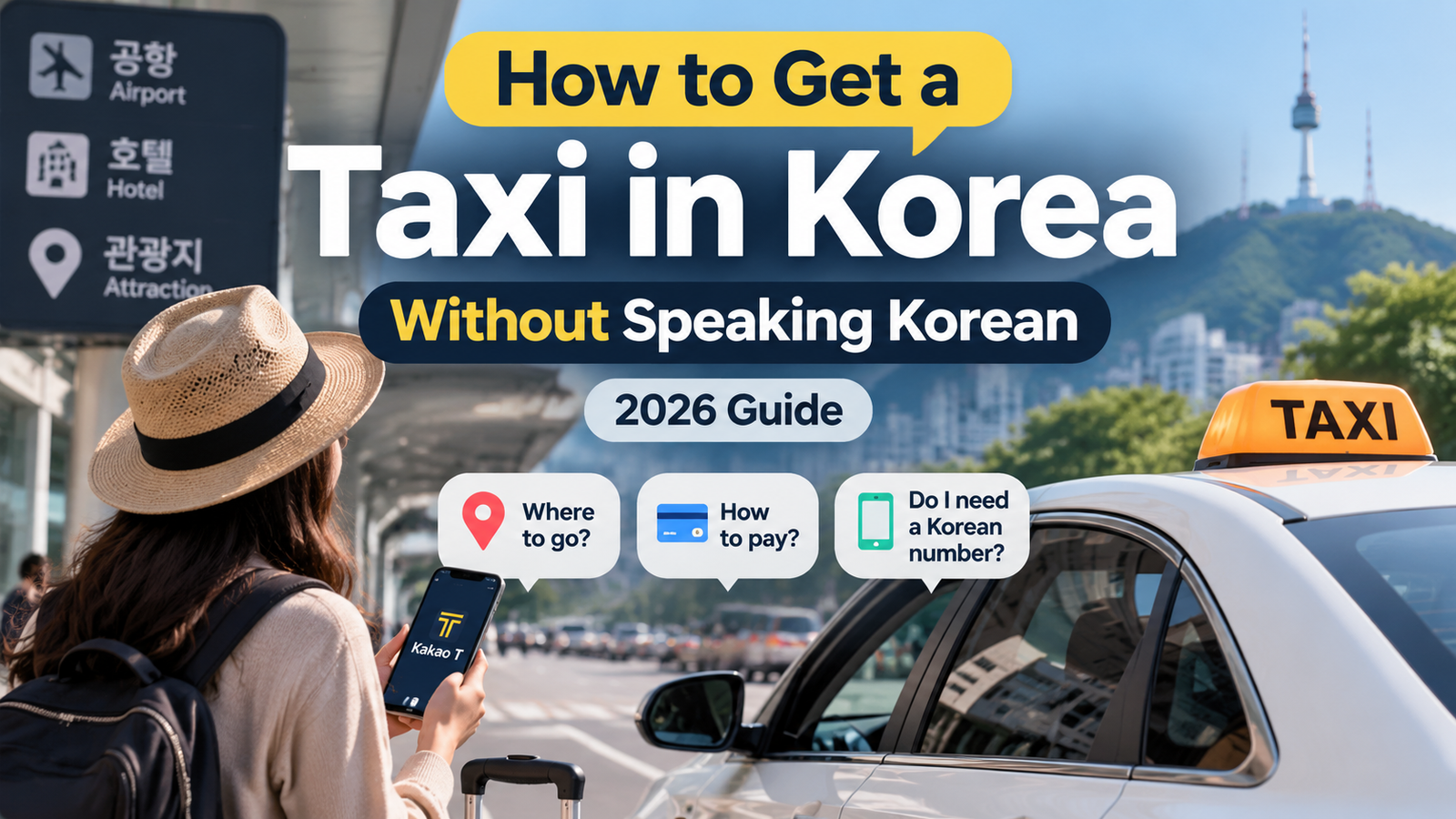 How to Get a Taxi in Korea Without Speaking Korean (2026 Guide) How to Get a Taxi in Korea Without Speaking Korean (2026 Guide)
