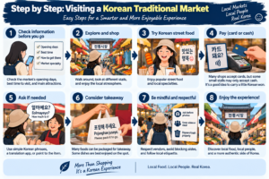 Step by step guide to visiting and shopping at a Korean traditional market