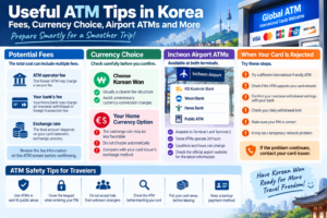 Useful ATM tips in Korea for foreign travelers