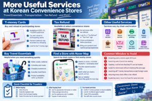 How to Use Convenience Stores in Korea (2026 Guide for Travelers) Useful services at Korean convenience stores for travelers