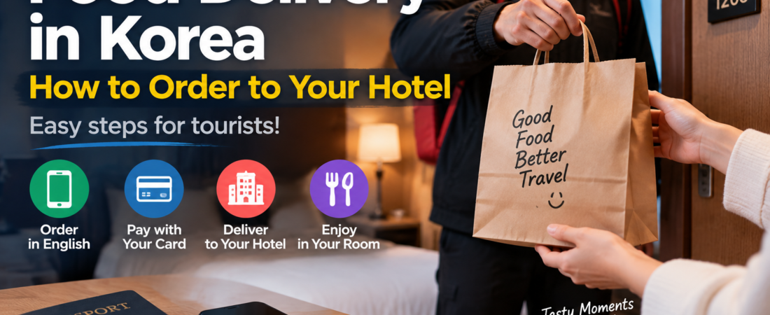 Food Delivery in Korea: How to Order to Your Hotel