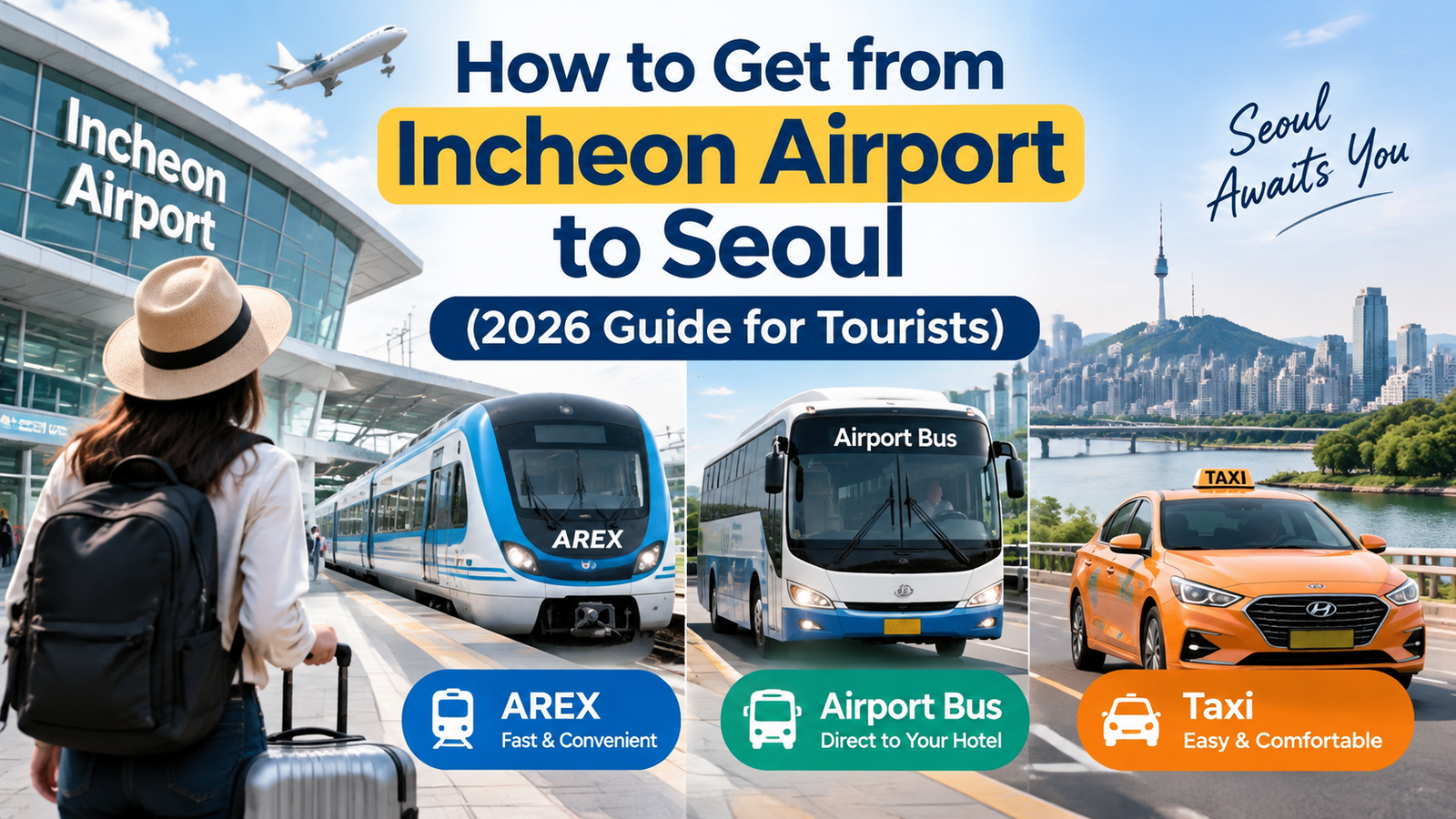 How to Get from Incheon Airport to Seoul (2026 Guide for Tourists) How to Get from Incheon Airport to Seoul (2026 Guide for Tourists)