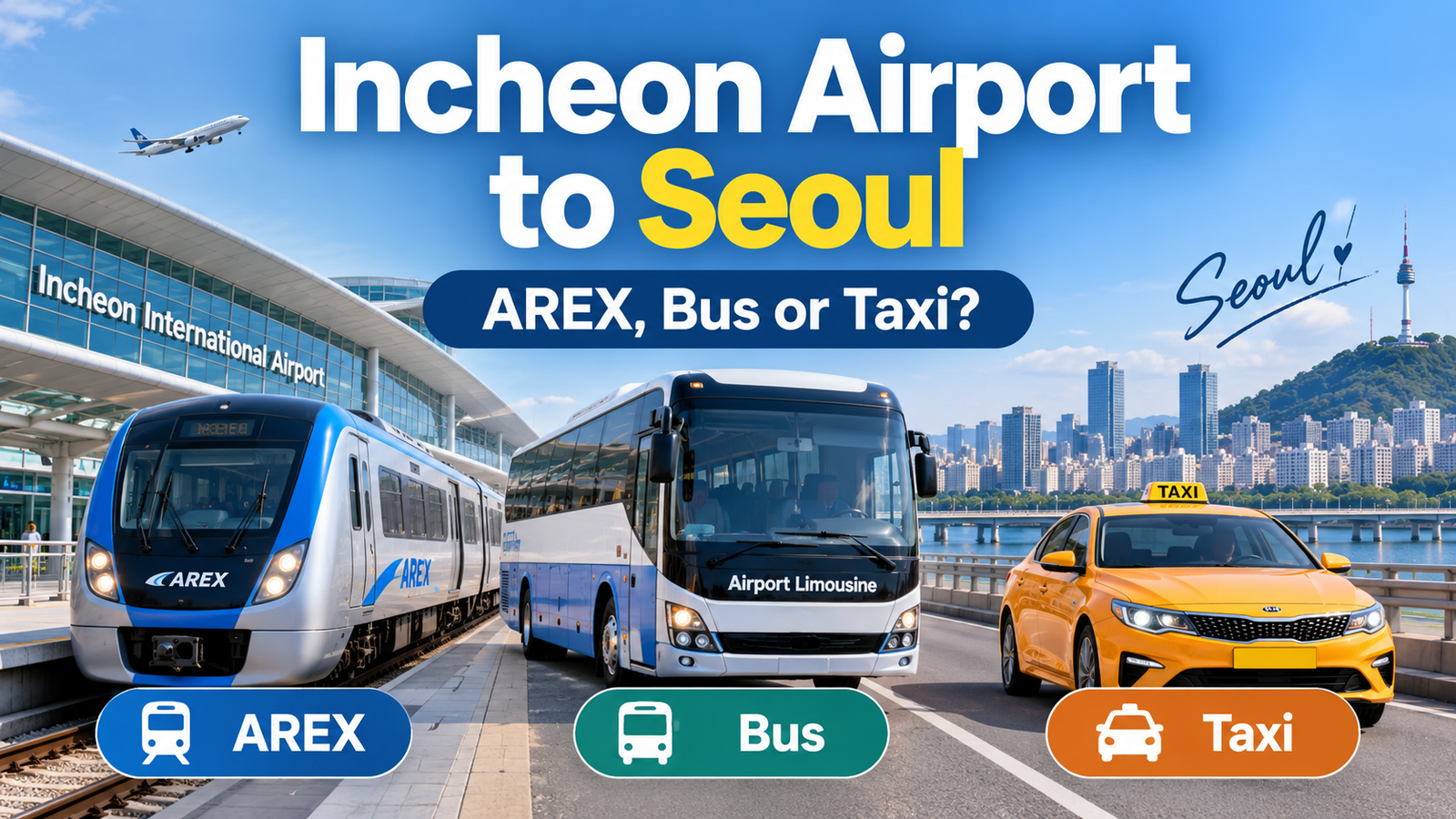 How to Get from Incheon Airport to Seoul (2026 Guide) How to Get from Incheon Airport to Seoul (2026 Guide)
