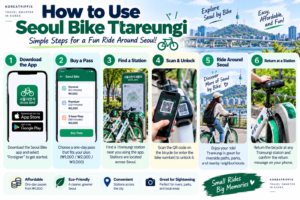 How to Use Seoul Bike Ttareungi (2026 Guide for Tourists) How to use Seoul Bike Ttareungi step by step for tourists