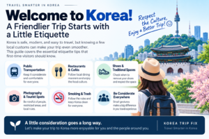 Korea Travel Etiquette (2026 Guide for First-Time Visitors) Essential Korea travel etiquette tips for first-time visitors