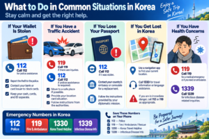 Emergency Numbers in Korea (2026 Guide for Travelers) What to do in common emergency situations in Korea