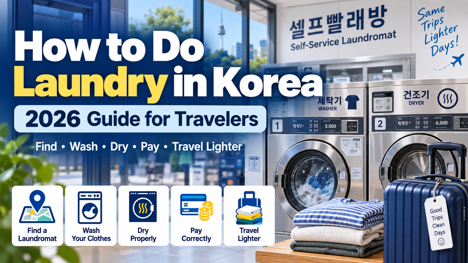 How to Do Laundry in Korea (2026 Guide for Travelers)
