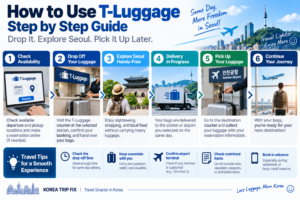 How to use T-Luggage same-day luggage delivery in Seoul