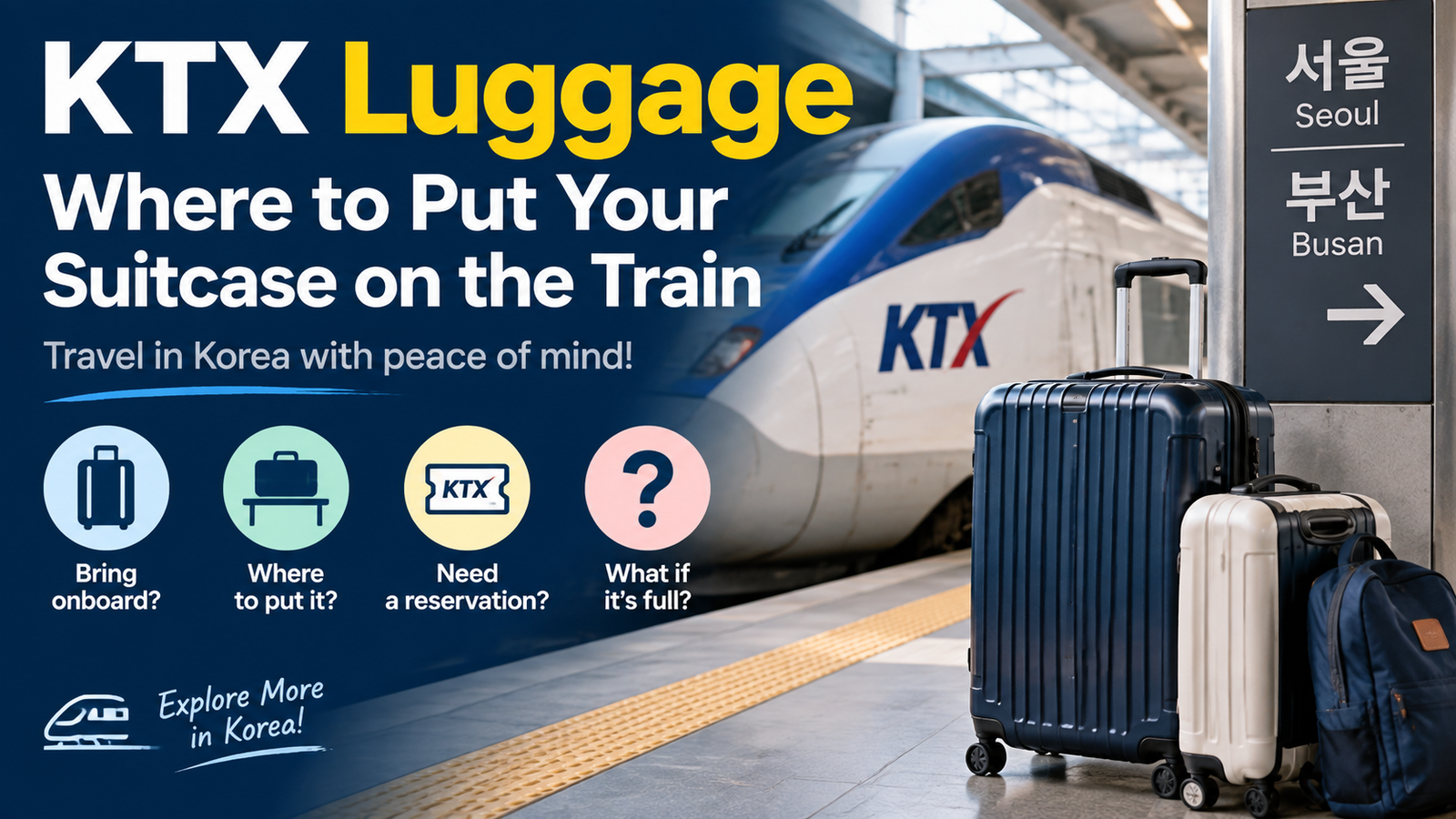 KTX Luggage: Where to Put Your Suitcase on the Train KTX Luggage: Where to Put Your Suitcase on the Train
