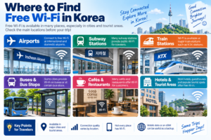 Where to find free Wi-Fi in Korea for travelers