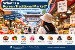 What to find at Korean traditional markets including food shopping and local products
