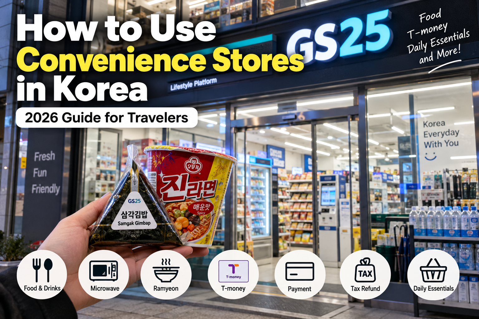 How to Use Convenience Stores in Korea (2026 Guide for Travelers)