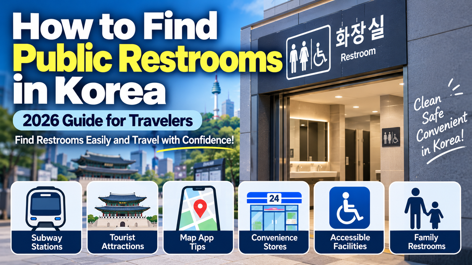 How to Find Public Restrooms in Korea (2026 Guide for Travelers)
