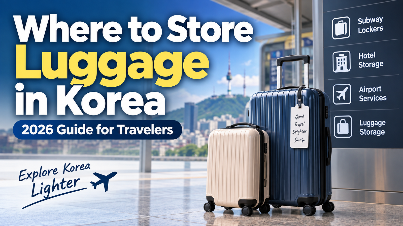 Where to Store Luggage in Korea (2026 Guide for Travelers)