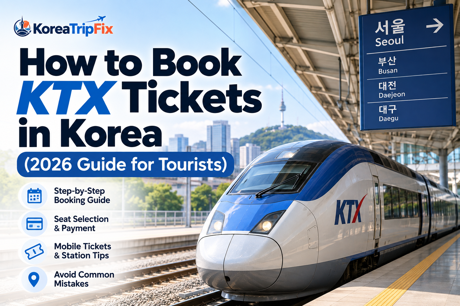 How to Book KTX Tickets in Korea (2026 Guide for Tourists) How to Book KTX Tickets in Korea (2026 Guide for Tourists)