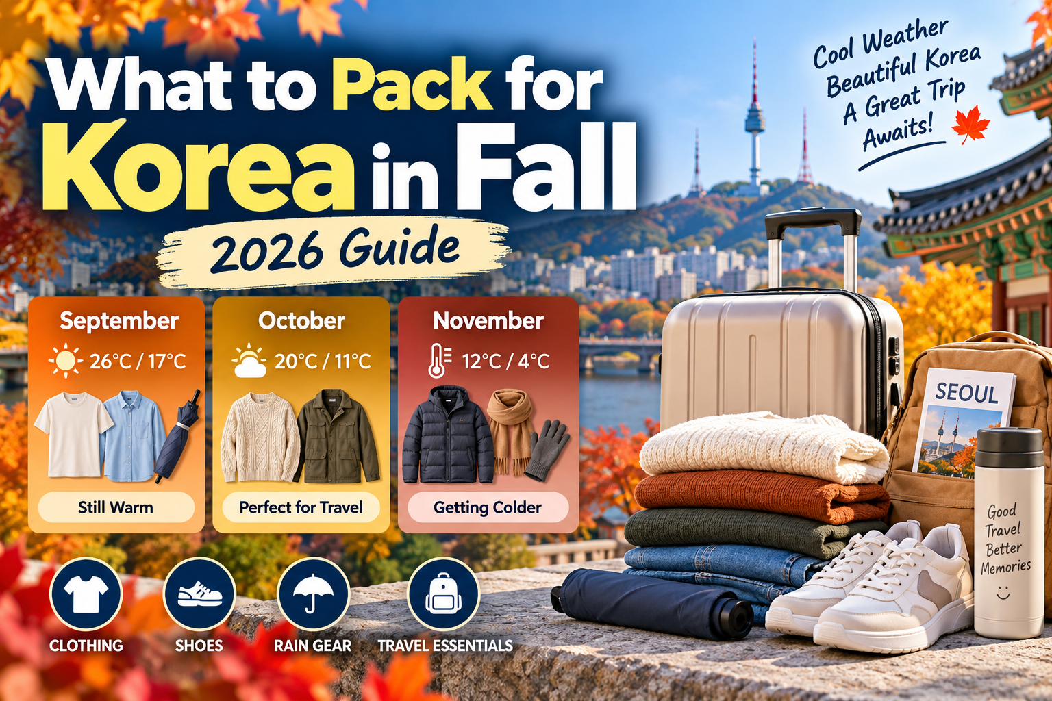 What to Pack for Korea in Fall (2026 Guide)
